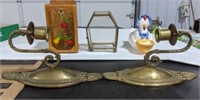 Brass Sconces, Brass/Glass Display Box & More