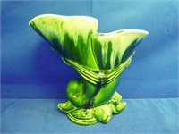 Pottery Cornucopia Vase