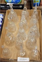 14 GLASS DECORATIVE BELLS