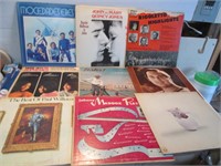 LOT OF 9 ASSORTED VINTAGE RECORDS