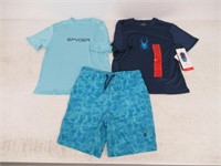 3-Pc Spyder Boy's MD Swimwear Set, Short Sleeve