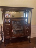 China cabinet with mother of pearl inlaid