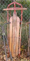 Antique multi childs sled