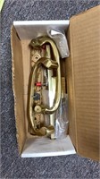 New solid brass door latch locking