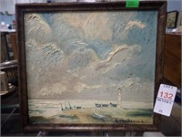 E MAILLOUX O/B OCEAN SCENE 10x9