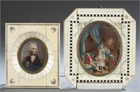 2 Portrait Miniatures, 18th/19th century