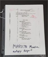 Marilyn Monroe Autopsy Report Copy