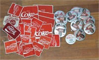 Lot of Coca Cola Patches & Pinback Buttons