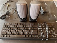 HP Keyboard and Altec Speaker