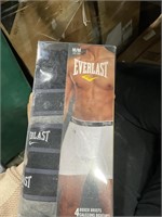 Everlast mens - 4 Pack Boxer Briefs, Black/Grey