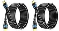 Lot of 2 BlueRigger 50ft 4K HDMI Cables - NEW