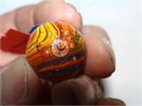 Marble, Orange/ Brown w/ Colorful Swirls-Jupiter?