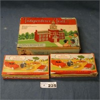 Plasticville Farm Implements & Independence Hall