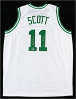 Charlie Scott Signed Jersey Inscribed "HOF 2018"