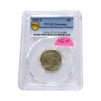 1925S Buffalo nickel PCGS VF environmental