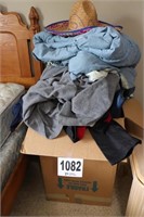 Large Box of Clothes & Linens (BUYER RESPONSIBLE