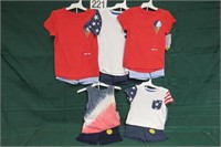 5 New Outfits Mixed sizes 12m - 4T Cat & Jack