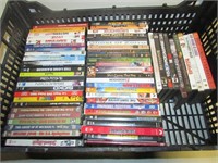Black Crate of Various DVD's 60est total
