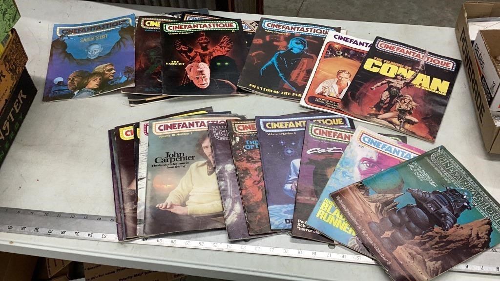 Vintage cinefantastique magazines