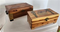 Cedar Jewelry dresser boxes