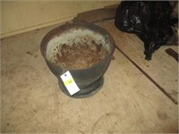 Old wash pot (w/holes) on rim