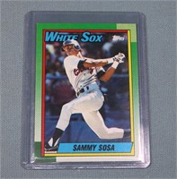 1989 Sammy Sosa Error Baseball Card