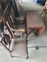 Drop Leaf Table & (3) Chairs