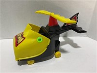 Batman helicopter early plastic toy