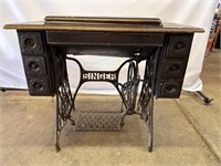 Antique Singer Sewing Table