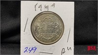 1949 Canadian 50 cent coin
