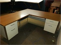 "L" shaped desk