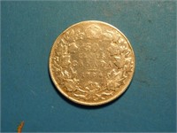 Monnaie Canadienne pièce 50c 1906 en argent