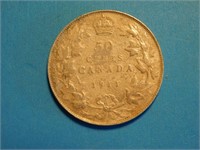 Monnaie Canadienne pièce 50c 1911en argent