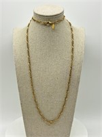 Joan Rivers Gold Tone Figaro Style Necklace