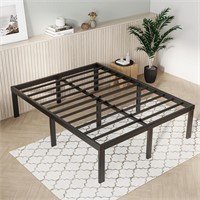 Novilla Queen Bed Frame, 14 Inch Metal Platform Be