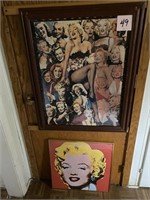 2 MARILYN MMONROE FRAMED PUZZLES
