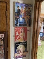 2 MARILYN MONROE METAL SIGNS AND 1 PICTURE