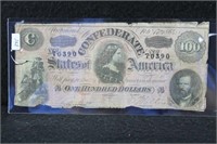 1864 - $100 CONFEDERATE NOTE