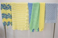 4 BABY BLANKETS