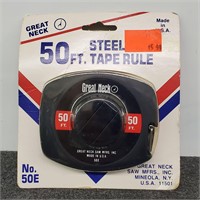 Never-Opened Great Neck 50Ft Steel Tape Rule