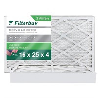 Filterbuy 16x25x4 Air Filter MERV 8 Dust Defense (