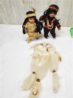 Native American Girl Dolls w/Dream Catcher