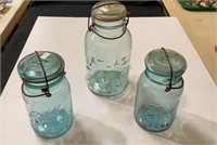 Antique canning jars - atlas easy seal clear