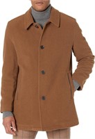 Cole Haan Men's Wool Car Coat  Medium  Camel