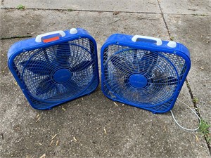 2 Blue Box Fans