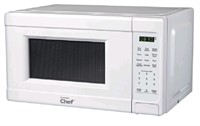 Open Box MASTER Chef Countertop Microwave, White,