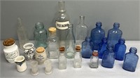 Advertising Bottle & Apothecary Jars Lot