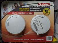 New First Alert Smoke & Fire Alarms Slim design