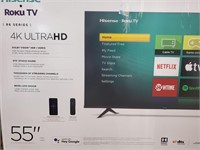 Hisense Roku TV 4K HD 55" R6 Series Smart TV $699