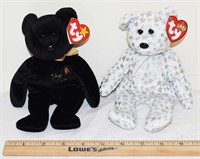 LOT - BEANIE BABIES " THE END " & " THE BEGINNING"